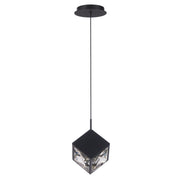 Ice Cube 8in Mini Pendant - Black