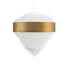 Luzerne Round Pendant - Aged Brass