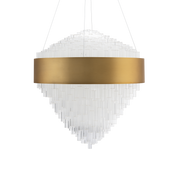 Luzerne Round Pendant - Aged Brass