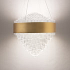 Luzerne Round Pendant - Aged Brass detail