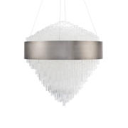 Luzerne Round Pendant - Brushed Nickel