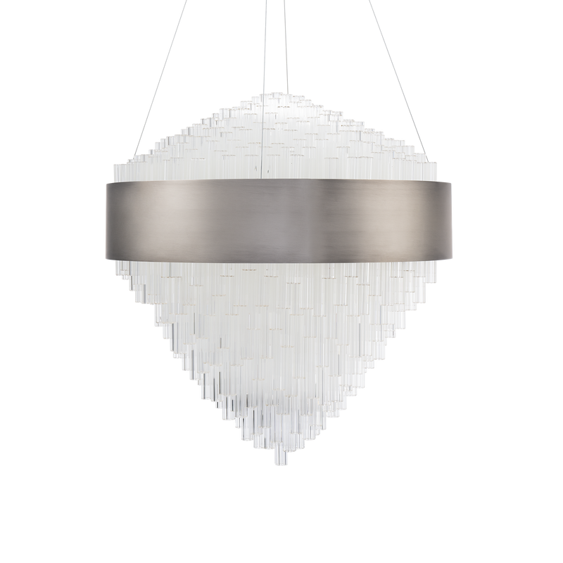 Luzerne Round Pendant - Brushed Nickel