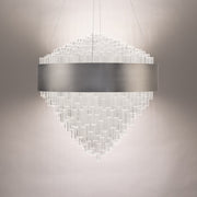 Luzerne Round Pendant - Brushed Nickel detail