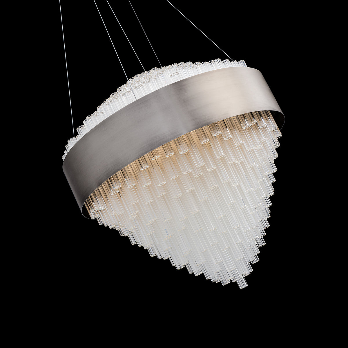 Luzerne Round Pendant - Brushed Nickel lifestyle