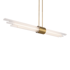 Luzerne Linear Pendant - Aged Brass detail