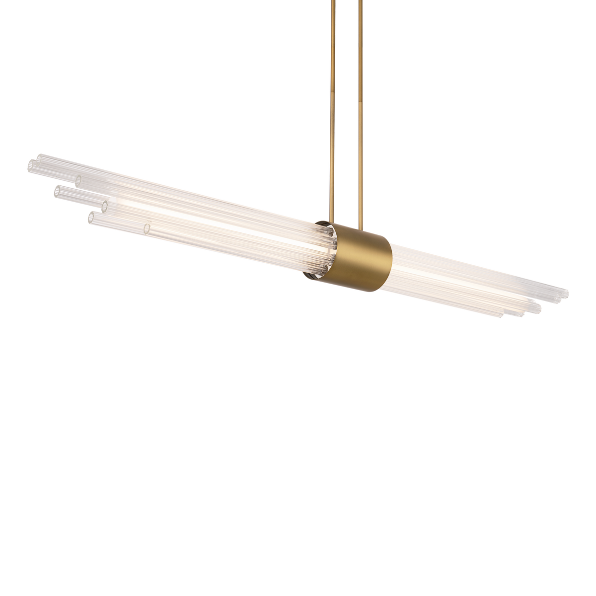 Luzerne Linear Pendant - Aged Brass detail