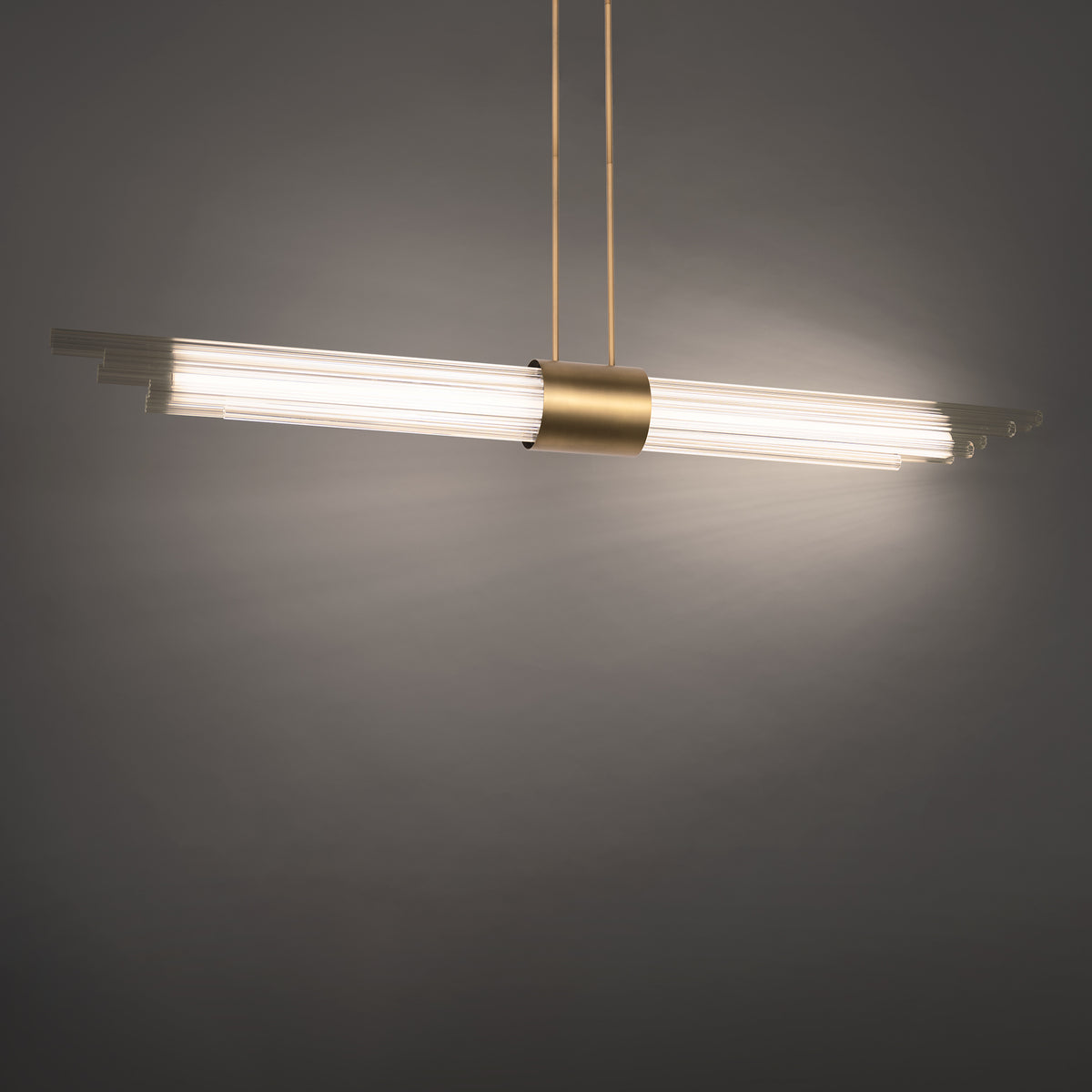 Luzerne Linear Pendant - Aged Brass lifestyle