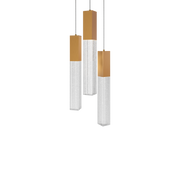 Cinema 3 Light Round Pendant Aged Brass