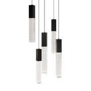 Cinema 5 Light Round Pendant Black