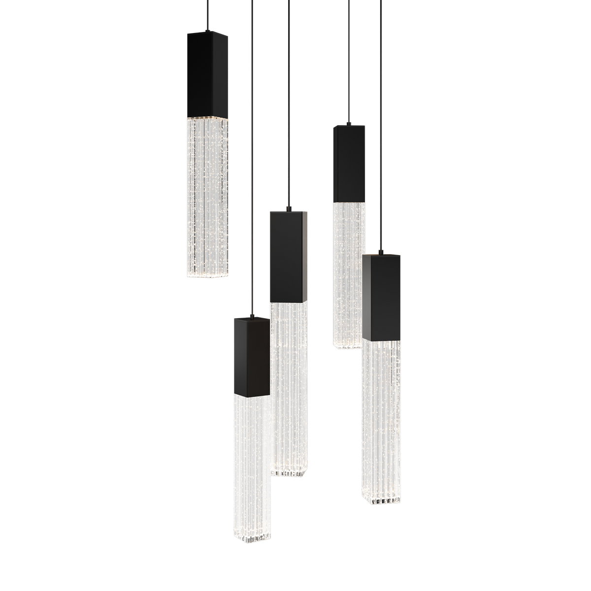 Cinema 5 Light Round Pendant Black