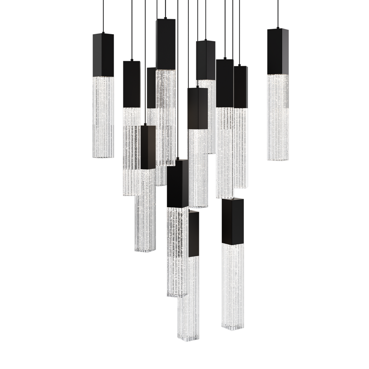 Cinema 13 Light Square Pendant Black