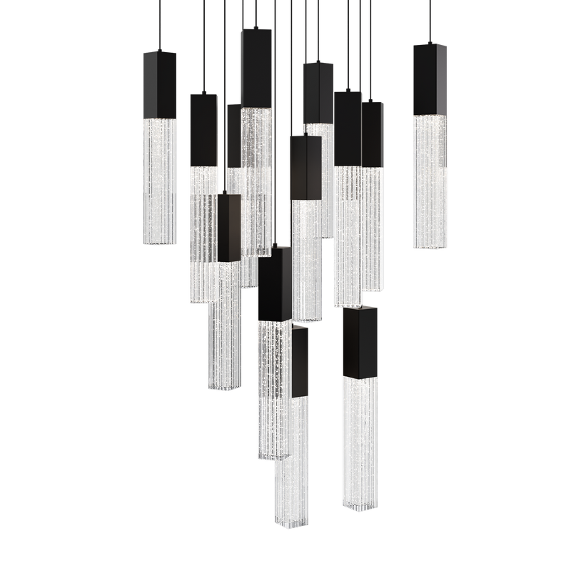 Cinema 13 Light Square Pendant Black