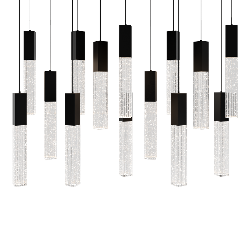 Cinema 14 Light Linear Pendant Black