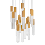 Cinema 21 Light Round Pendant Aged Brass
