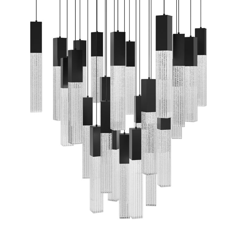 Cinema 25 Light Square Pendant Black