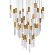 Cinema 41 Light Square Pendant Aged Brass