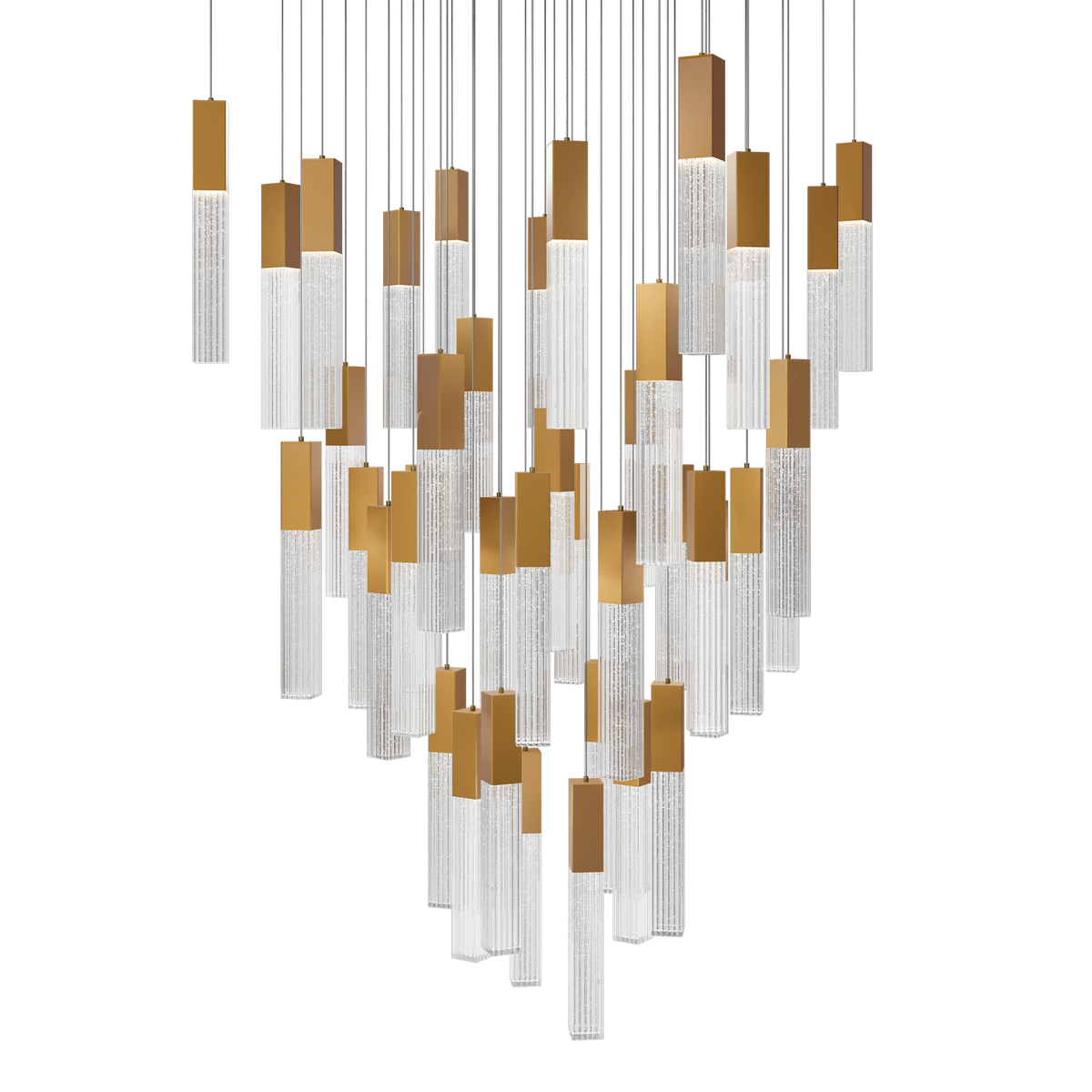 Cinema 41 Light Square Pendant Aged Brass