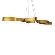 Arcs Linear Pendant - Aged Brass