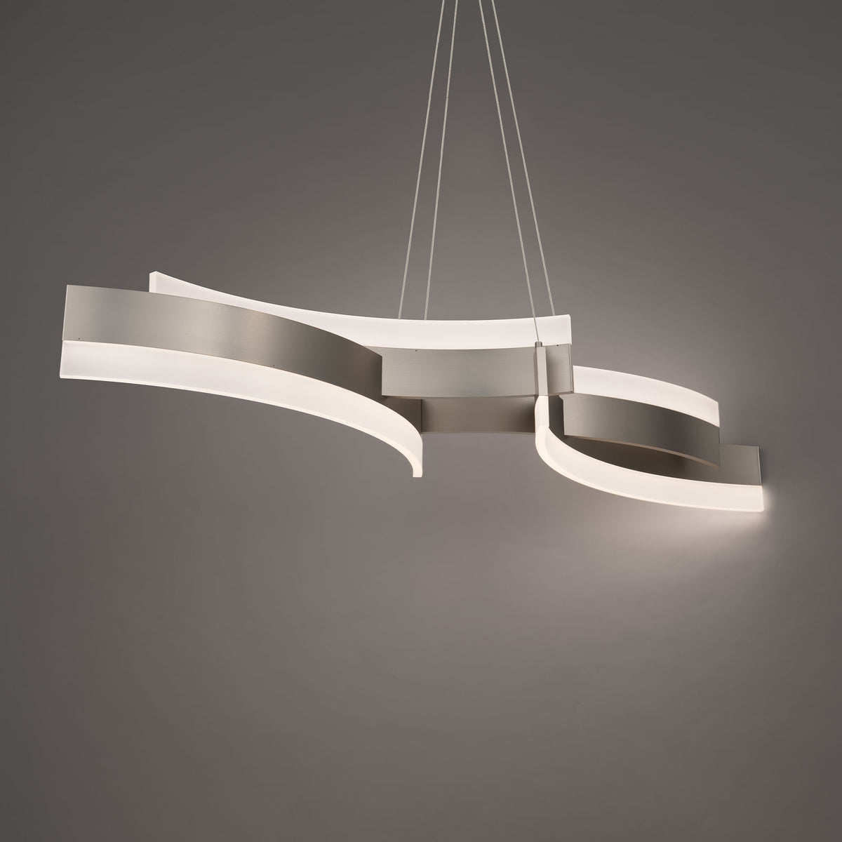Arcs Linear Pendant - Brushed Nickel