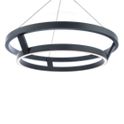 Imperial Round Pendant Black