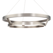 Imperial Round Pendant Brushed Nickel