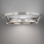 Imperial Round Pendant Brushed Nickel