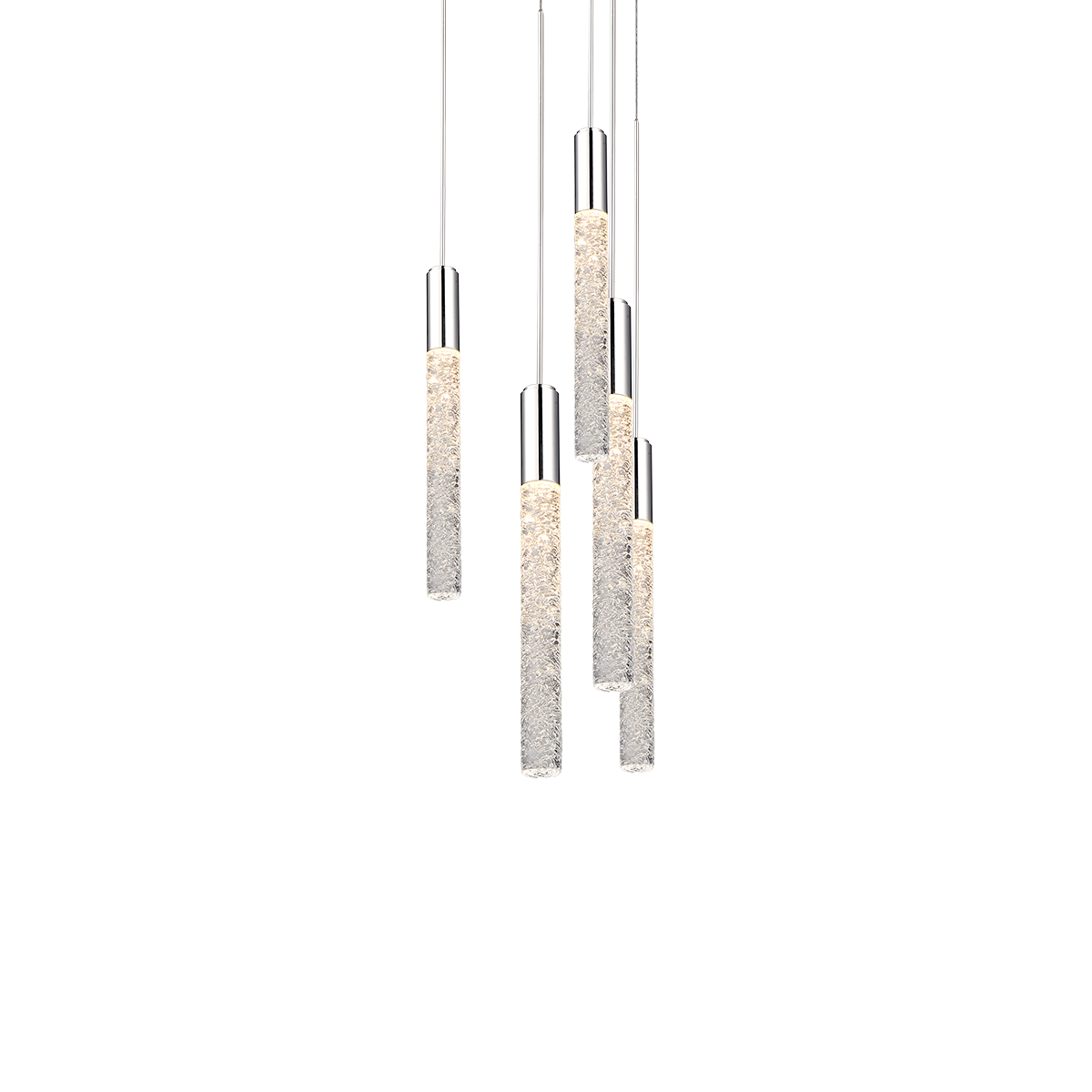 Magic 5 Light Round Pendant - Polished Nickel