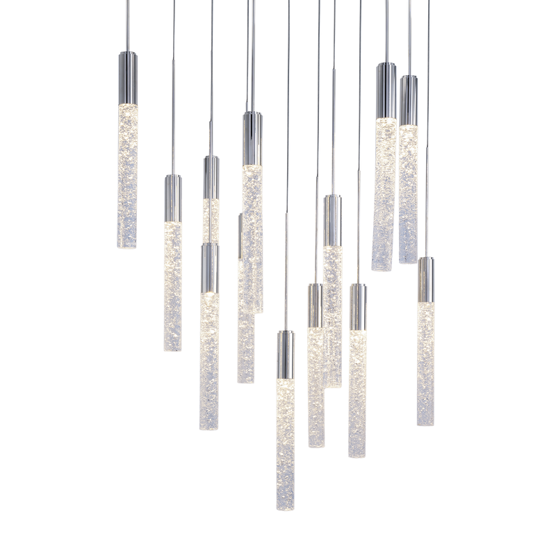 Magic 13LGT Square Multilight Pendant - Polished Nickel