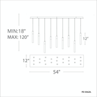 Magic 23LGT Linear Pendant line drawing