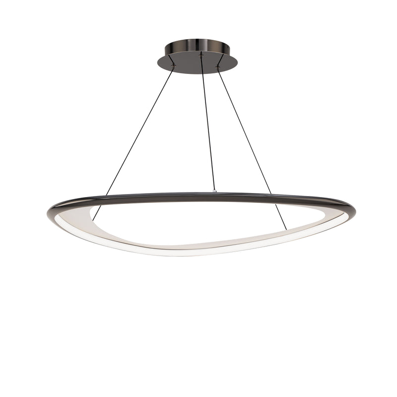 Oyster 33in Pendant - Black Chrome