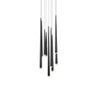 Cascade 9 Light Round Pendant - Black