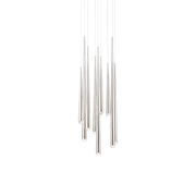 Cascade 9 Light Round Pendant - Polished Nickel