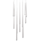 Cascade 13 Light Square Crystal - Polished Nickel