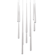 Cascade 13 Light Square Crystal - Polished Nickel