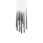 Cascade 15 Light Round Pendant - Black