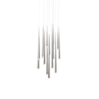 Cascade 15 Light Round Pendant - Polished Nickel