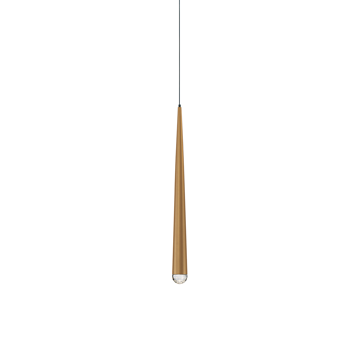 Cascade Mini Pendant 19in Aged Brass