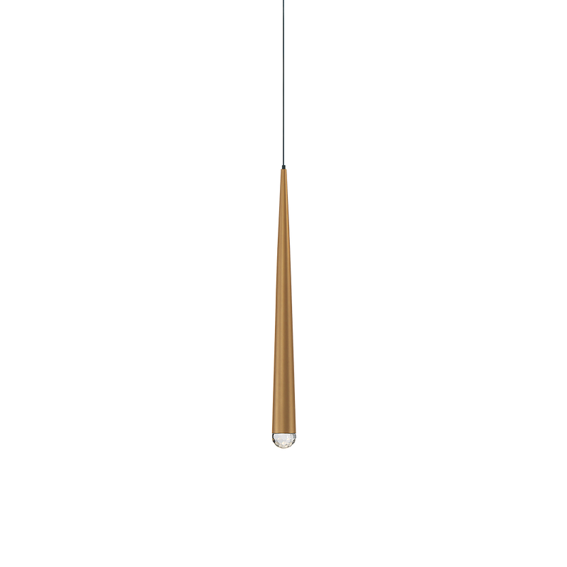 Cascade Mini Pendant 19in Aged Brass