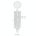 Cascade 21 Light Round Pendant - Line Drawing