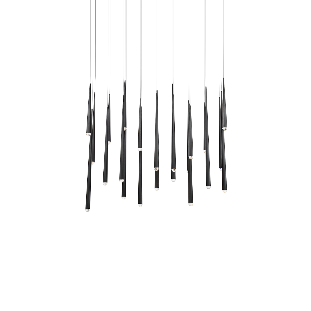 Cascade 23 Light Linear Pendant - Black