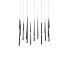 Cascade 23 Light Linear Pendant - Black
