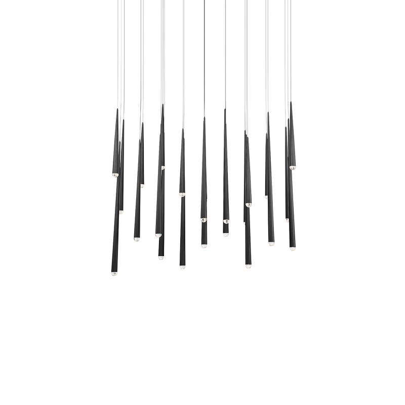Cascade 23 Light Linear Pendant - Black