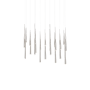 Cascade 23 Light Linear Pendant - Polished Nickel