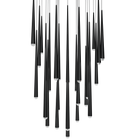 Cascade 25 Light Square Crystal - Black
