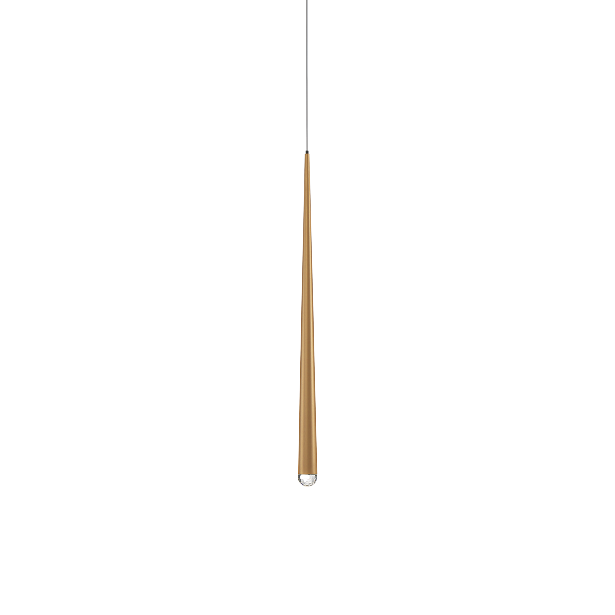 Cascade Mini Pendant 28in Aged Brass