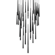 Cascade 41 Light Square Crystal - Black