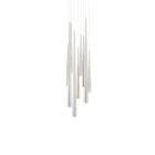 Cascade Flat 9 Light Round Pendant - Polished Nickel