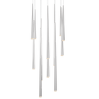 Cascade 13 Light Square Etched - Polished Nickel