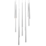 Cascade 13 Light Square Etched - Polished Nickel
