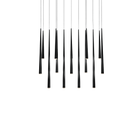 Cascade 14 Light Linear Etched - Black